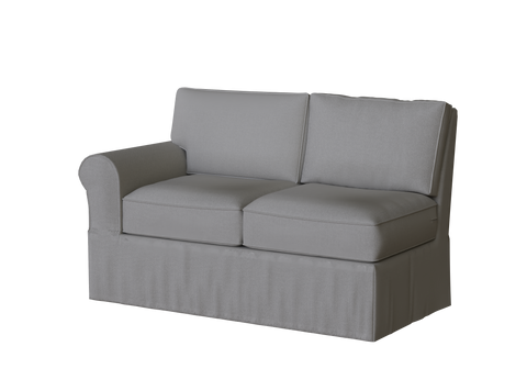 PB Buchanan Roll Arm Left Arm Loveseat Cover, PB Buchanan sectional components slipcover - LindaKale