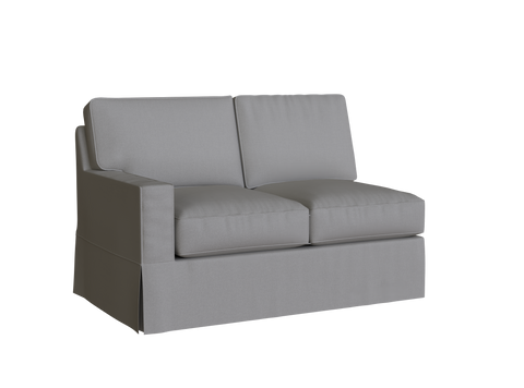 PB Buchanan Square Arm Left Arm Loveseat Cover, PB Buchanan sectional components slipcover - LindaKale