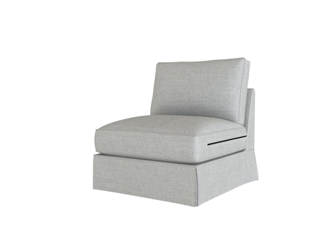 PB Comfort Armless Chair Cover, PB comfort sectional components slipcover - LindaKale
