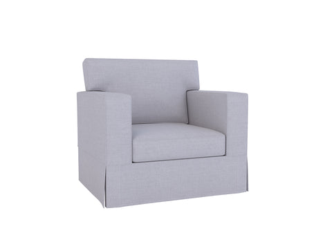 PB Comfort Armchair Cover, Square Arm, Box Edge, 36“ - LindaKale