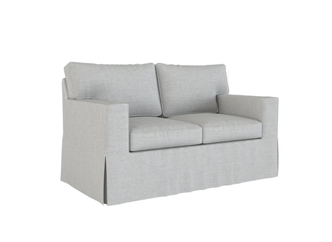 PB Buchanan Loveseat Slipcover, Square Arm