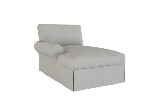 PB Basic Left Arm Chaise Cover, PB Basic sectional components slipcover - LindaKale