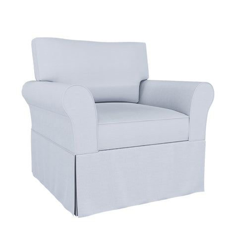 PB Comfort Armchair Cover, 41.5“, Roll Arm, Box Edge - LindaKale