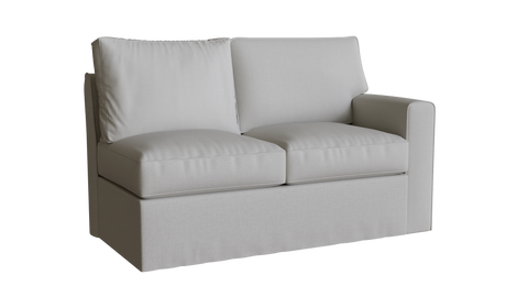 PB Pearce Square Arm Right Arm Loveseat Cover, PB pearce sectional components slipcover