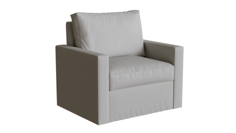 PB Cameron Square Arm Chair Slipcover - LindaKale
