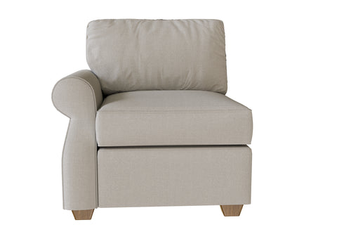 PB Fremont Roll Arm Left Arm Chair Cover, PB Fremont sectional components slipcover