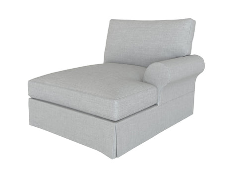 PB Buchanan Roll Arm Right Arm Chaise Cover, PB Buchanan sectional components slipcover