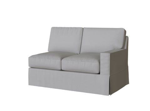 PB Comfort Square Arm Right Arm Loveseat Cover, PB comfort sectional components slipcover - LindaKale