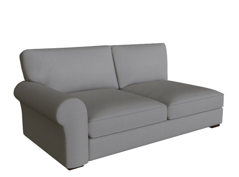 PB Turner Roll Arm Left Arm Loveseat Cover, PB turner sectional components slipcover