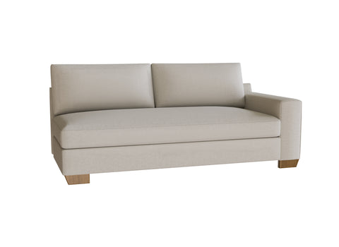 PB Big Sur Square Arm Right Arm Loveseat Cover, PB Big Sur sectional components slipcover