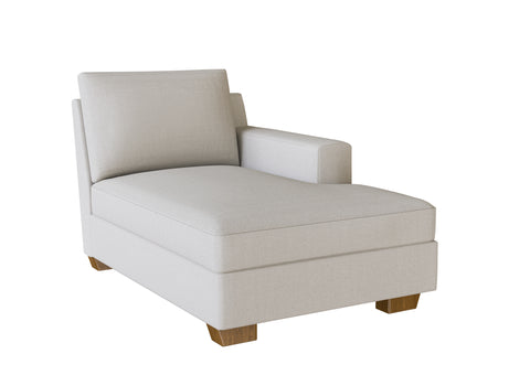 PB Big Sur Square Arm Right Arm Chaise Cover, PB Big Sur sectional components slipcover