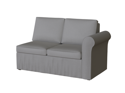 PB Cameron Roll Arm Right Arm Loveseat Cover, PB Cameron sectional components slipcover