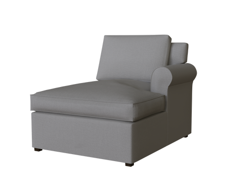 PB Cameron Roll Arm Right Arm Chaise Cover, PB Cameron sectional components slipcover - LindaKale