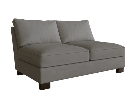 PB Turner Armless Loveseat Cover, PB Turner sectional components slipcover