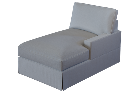 PB Comfort Square Arm Right Arm Chaise Cover, PB comfort sectional components slipcover