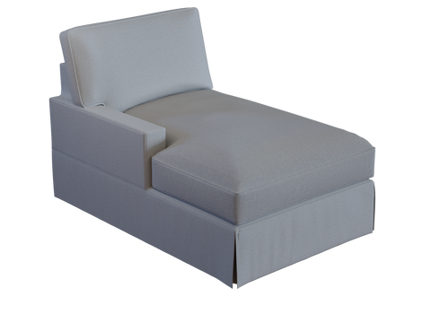 PB Comfort Square Arm Left Arm Chaise Cover, PB comfort sectional components slipcover