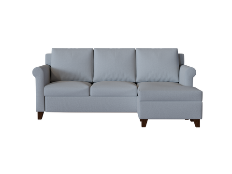 PB Cameron Roll Arm Reversible Chaise Sectional Slipcover 88