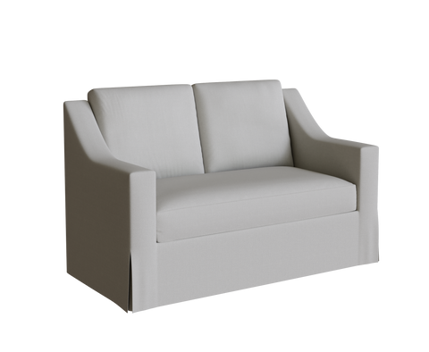 PB York Loveseat Slipcover, Slope Arm 60