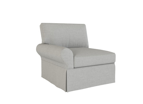 PB Basic Left Arm Chair Cover, PB Basic sectional components slipcover - LindaKale