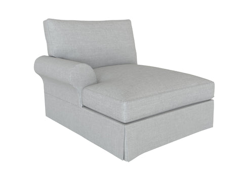 PB Comfort Roll Arm Left Arm Chaise Cover, PB comfort sectional components slipcover - LindaKale
