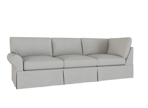 PB Basic Left Return Sofa Cover, PB Basic sectional components slipcover - LindaKale