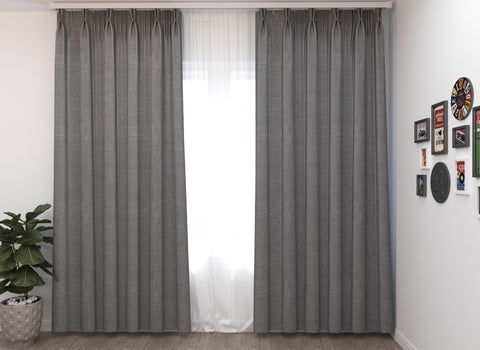 Pencil Pleat with Hook Curtains, Custom Made Curtains by Measurements - LindaKale